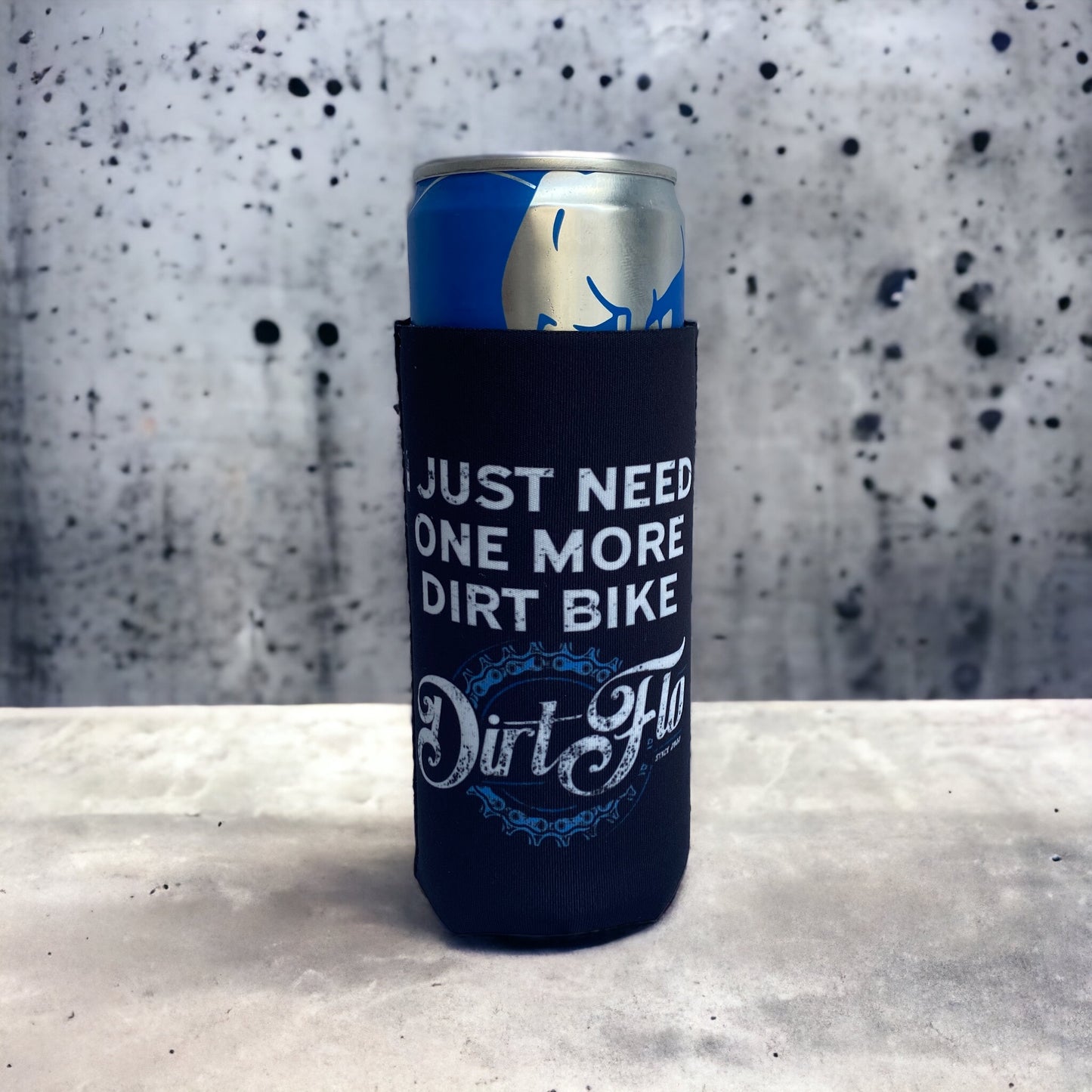 MAGNETIC SLIM CAN KOOZIE- JUST ONE MORE DIRT BIKE