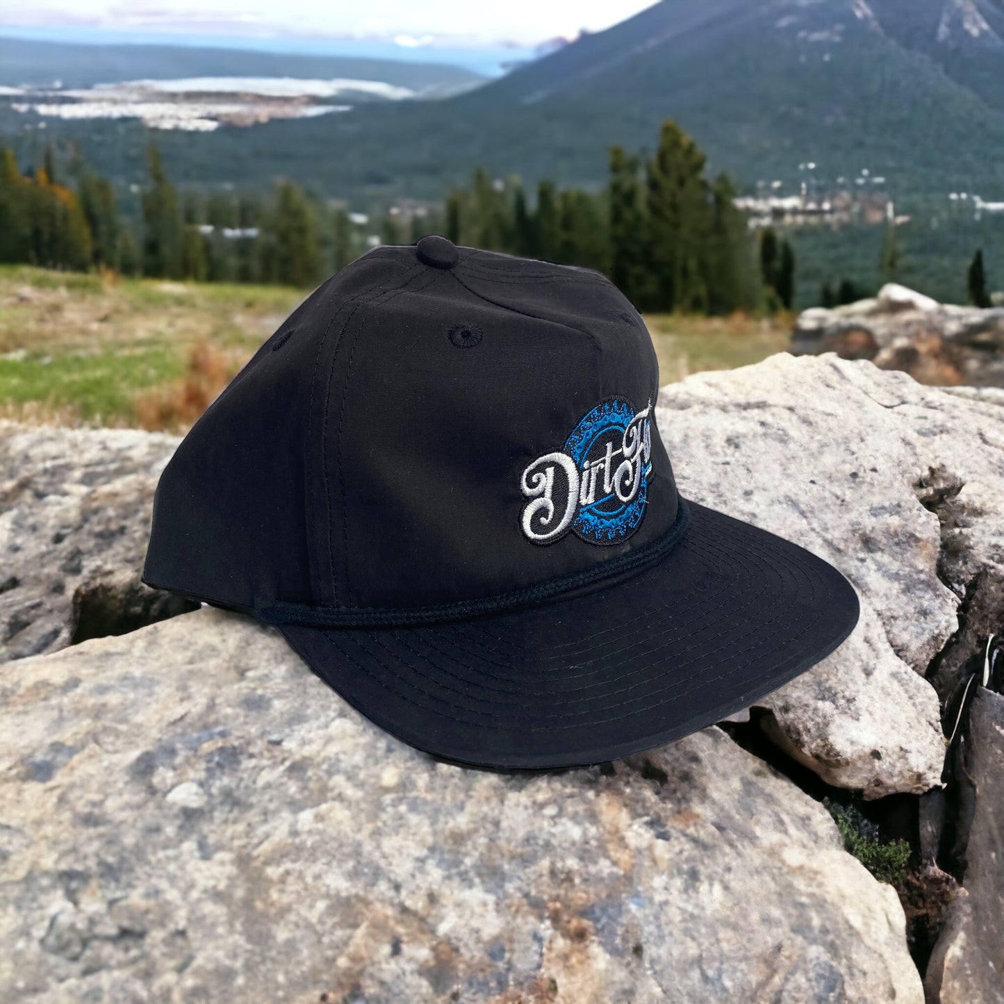 GRAMPS ROPE HAT BLACK